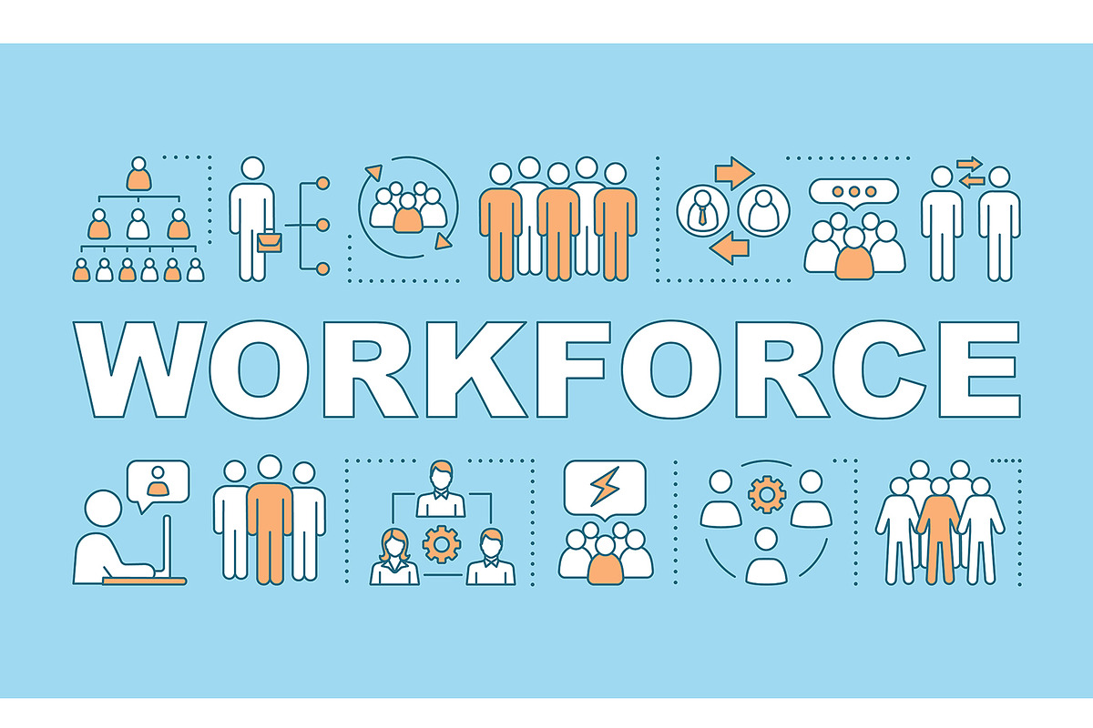 Workforce word concepts banner in Icons - product preview 8