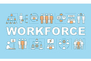 Workforce word concepts banner