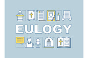 Eulogy word concepts banner