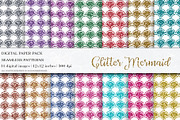 Glitter Mermaid Digital Papers