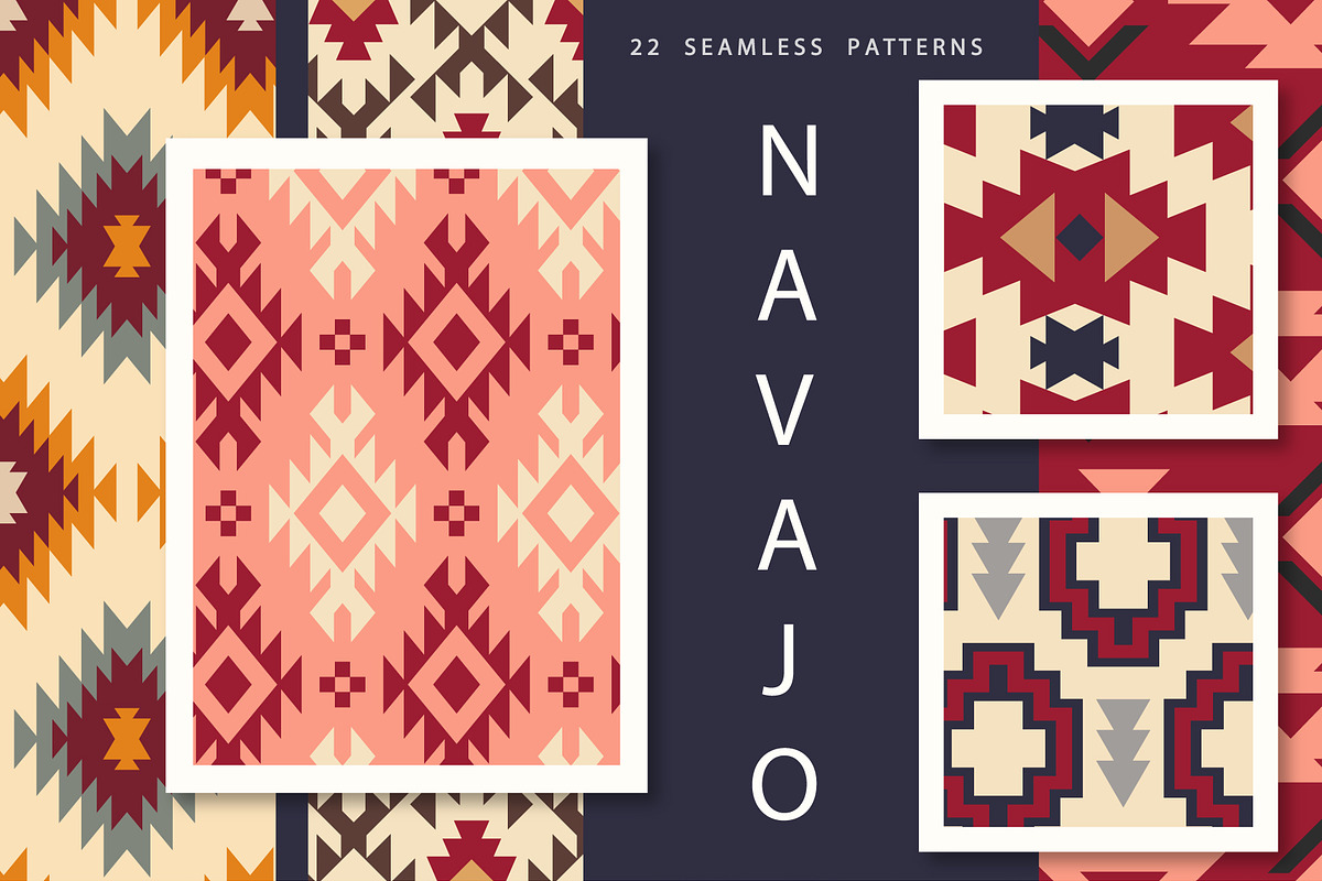 22 Southwestern Navajo Patterns Pack in Patterns - product preview 8