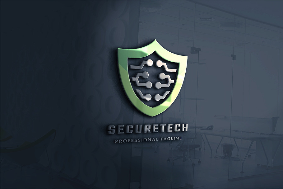 Secure Tech Logo in Logo Templates - product preview 8