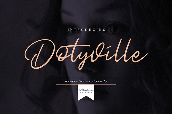 Dotyville Script Font in Script Fonts - product preview 9