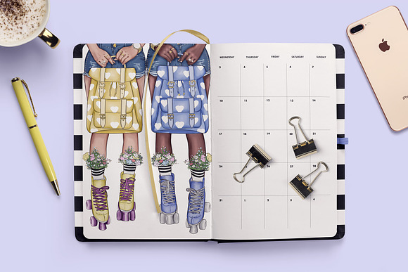 Fashion Png Planner Clipart in Illustrations - product preview 2