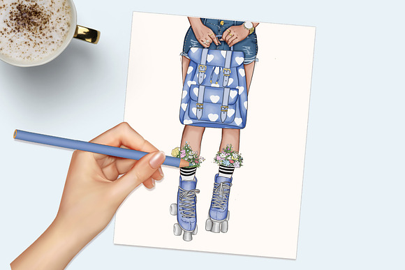 Fashion Png Planner Clipart in Illustrations - product preview 5