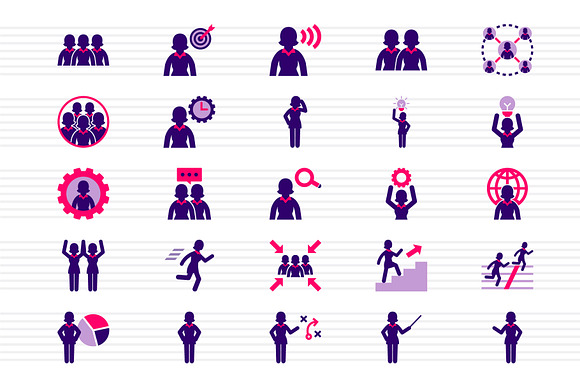 Business Woman Color Icons in Business Icons - product preview 1