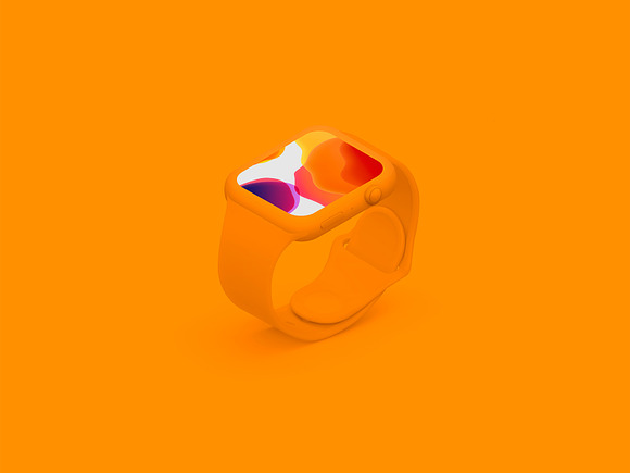 Watch S4 - 12 Isometric Mockup in Mobile & Web Mockups - product preview 24