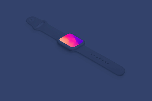 Watch S4 - 12 Isometric Mockup in Mobile & Web Mockups - product preview 41
