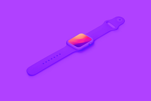Watch S4 - 12 Isometric Mockup in Mobile & Web Mockups - product preview 46