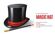 Magician Hat Set