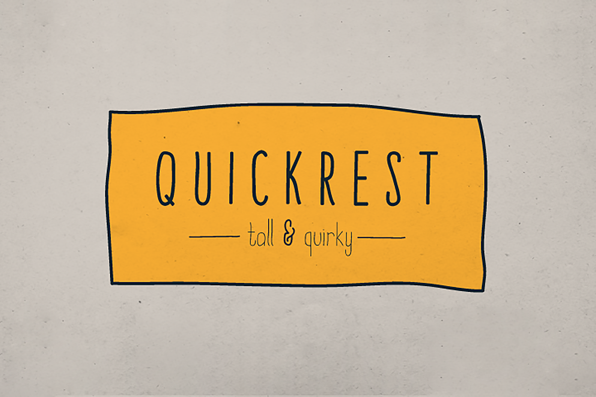 Quickrest Family – Hand Drawn Font in Display Fonts - product preview 8
