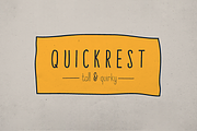 Quickrest Family – Hand Drawn Font