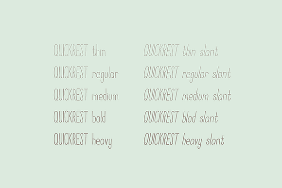 Quickrest Family – Hand Drawn Font in Display Fonts - product preview 1