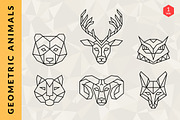 Geometric Animal Logos - Volume 1