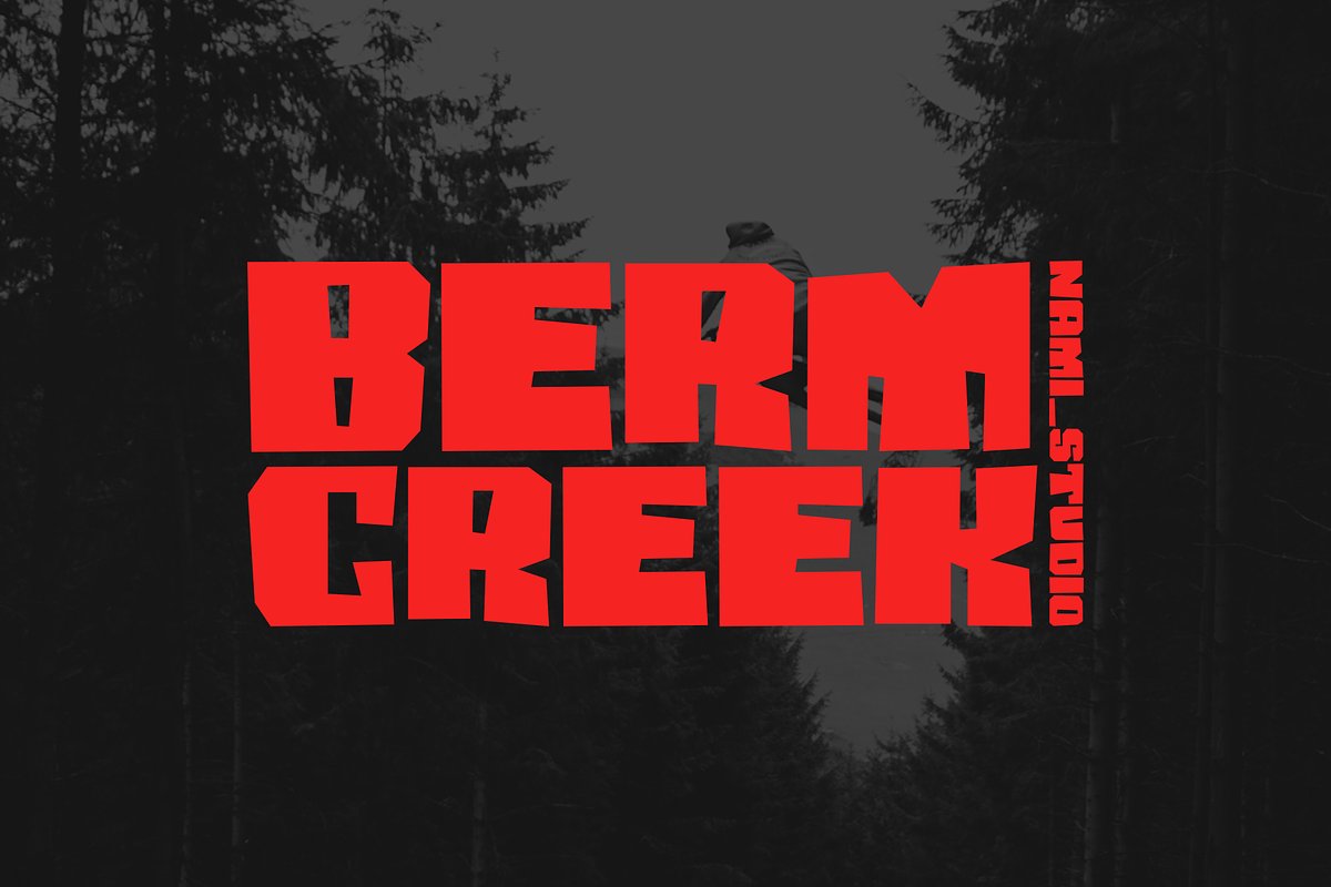 BERM CREEK in Display Fonts - product preview 8