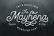 Mayhena Monoline Font