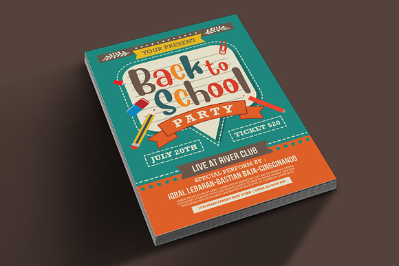 Back to School Party in Flyer Templates - product preview 1