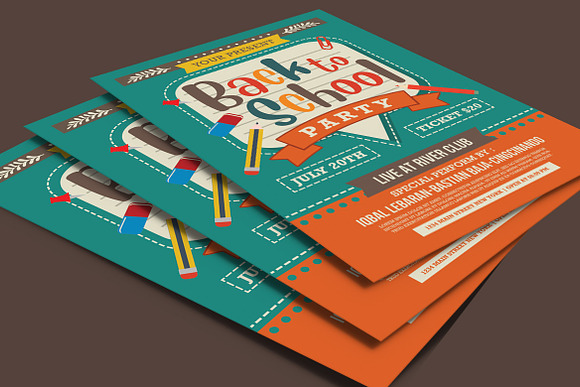 Back to School Party in Flyer Templates - product preview 3