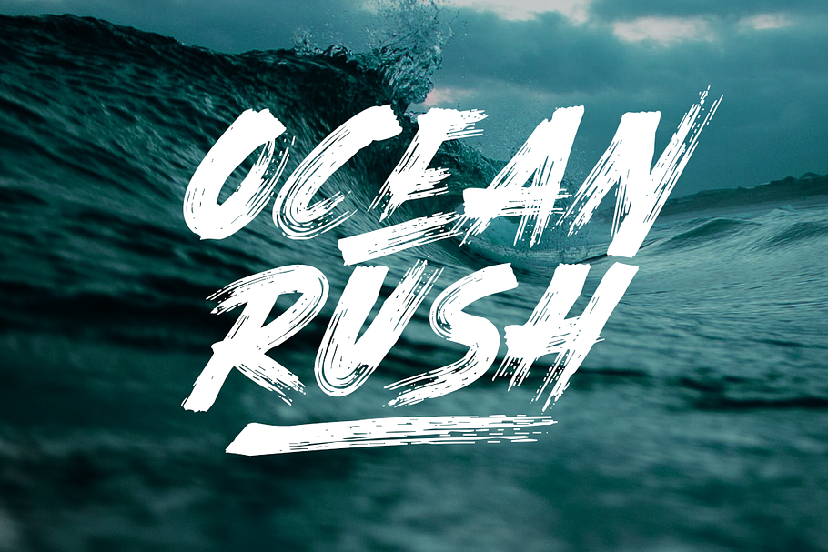 Ocean Rush - Font in Display Fonts - product preview 8