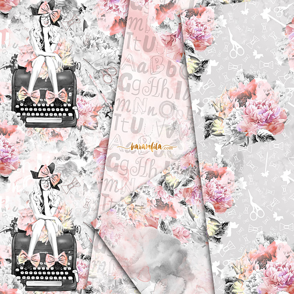 Fashion Blogger Seamless Patterns in Patterns - product preview 2