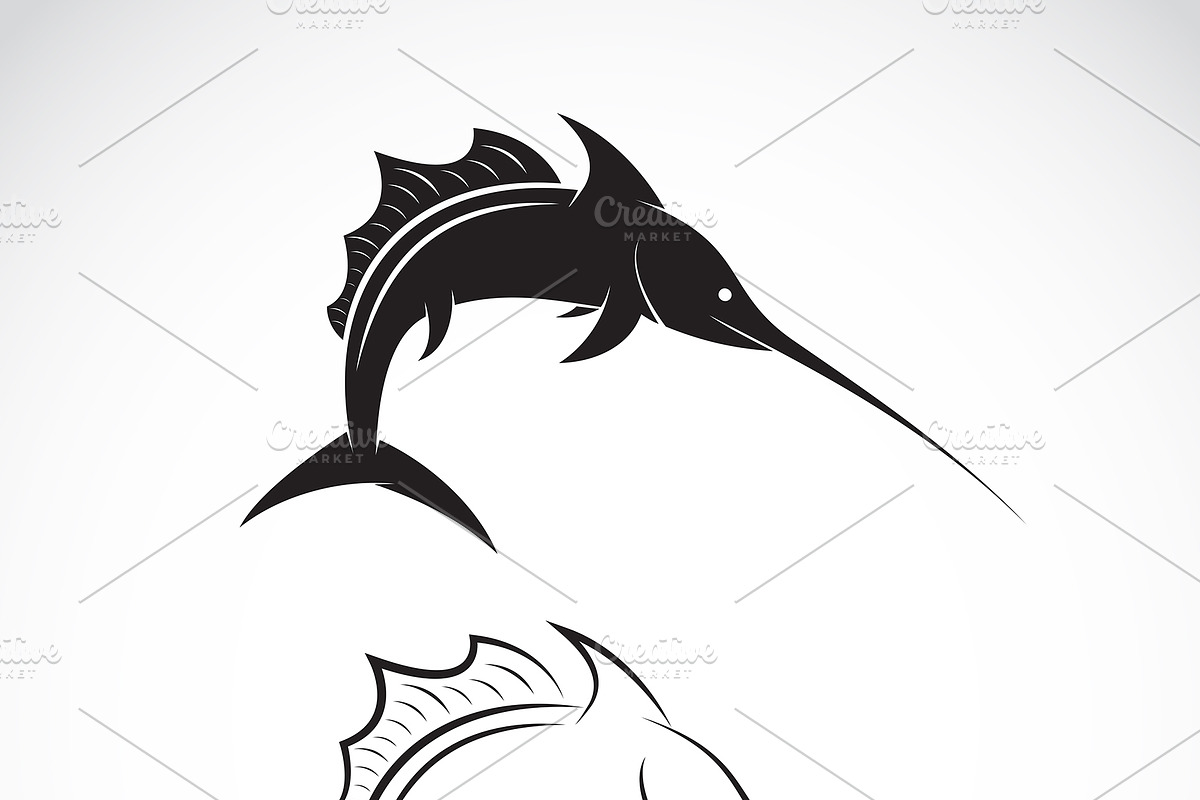 Vector of sailfish design.Sea Animal in Icons - product preview 8