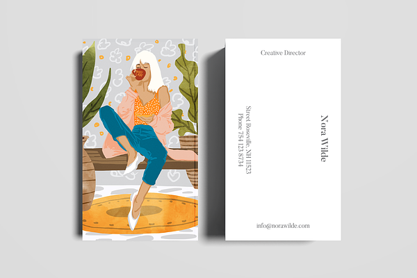 Boss Lady Business Card Template