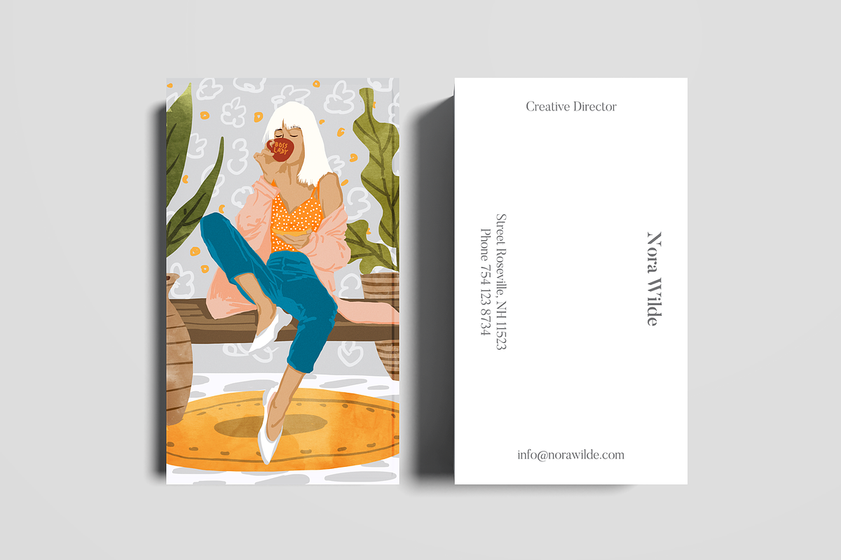 Boss Lady Business Card Template in Business Card Templates - product preview 8