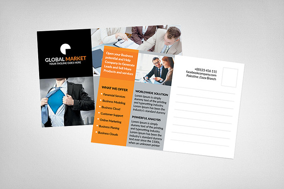 Recruiter Postcard Template in Postcard Templates - product preview 1