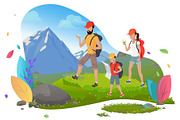 Family Hiking, Mountain Tourism