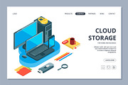 Cloud storage landing page