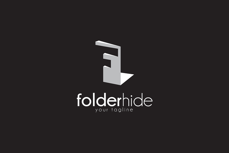 Folder Hide - Letter F Logo in Logo Templates - product preview 8