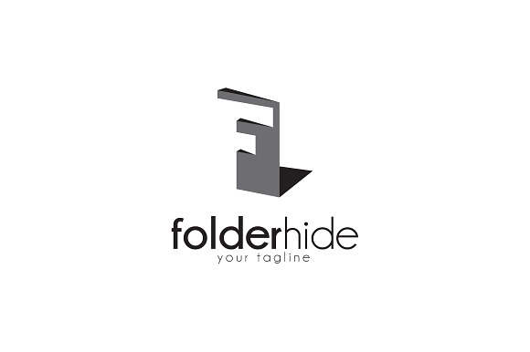 Folder Hide - Letter F Logo in Logo Templates - product preview 1