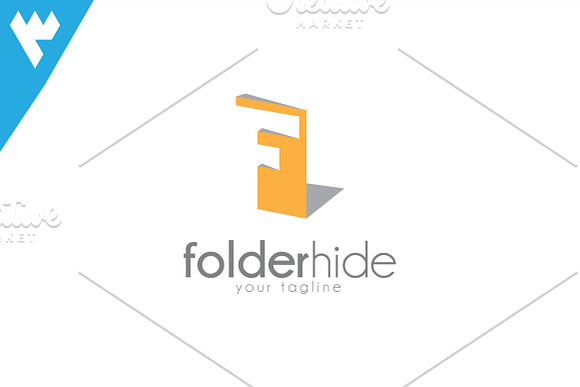 Folder Hide - Letter F Logo in Logo Templates - product preview 2