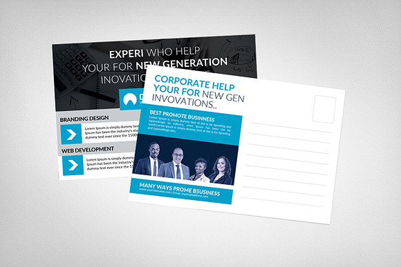 Staffing & Recruitment Agency Card in Postcard Templates - product preview 1
