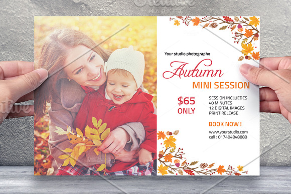 Photography Mini Session Bundle V01 in Flyer Templates - product preview 3