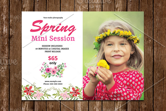 Photography Mini Session Bundle V01 in Flyer Templates - product preview 8