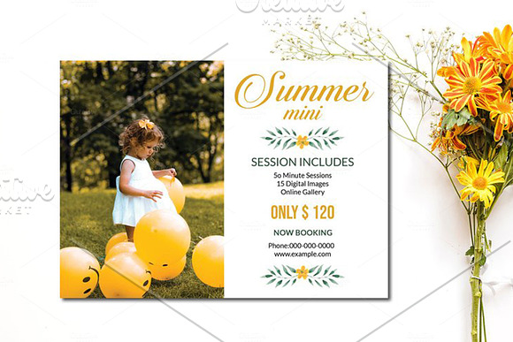 Photography Mini Session Bundle V01 in Flyer Templates - product preview 10