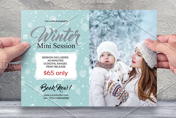 Photography Mini Session Bundle V01 in Flyer Templates - product preview 12