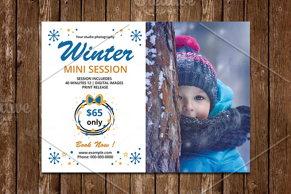 Photography Mini Session Bundle V01 in Flyer Templates - product preview 13
