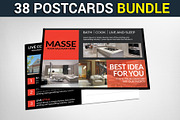38 Business Postcards Bundle