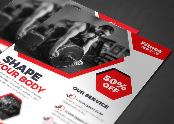 Health, Sports, Fitness Flyer in Flyer Templates - product preview 3