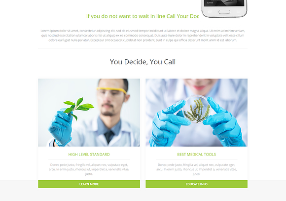 CallMyDoc - One Page HTML Template in Landing Page Templates - product preview 1