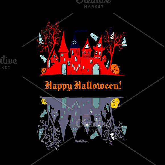 Halloween party design elements in Illustrations - product preview 3