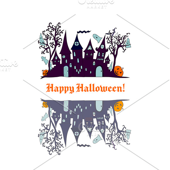 Halloween party design elements in Illustrations - product preview 4