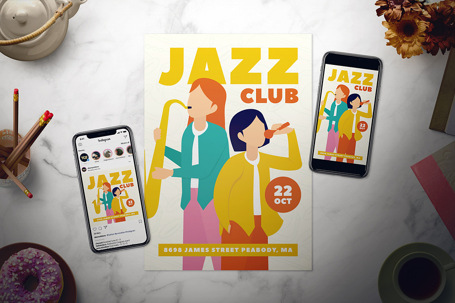 Jazz Flyer Set in Flyer Templates - product preview 8
