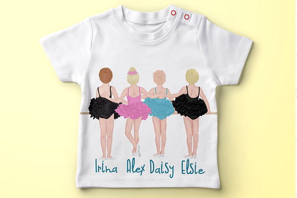 Cute Ballet Dancers clipart, in Illustrations - product preview 3