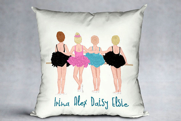 Cute Ballet Dancers clipart, in Illustrations - product preview 4