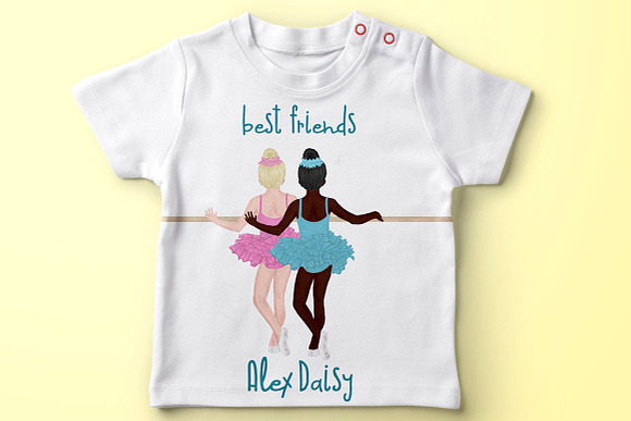 Cute Ballet Dancers clipart, in Illustrations - product preview 6