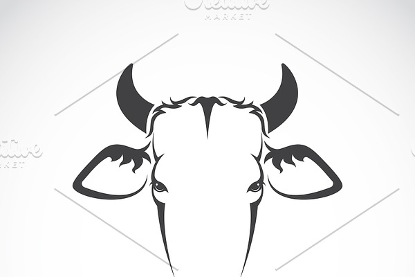 Vector of cow face design. Animal.