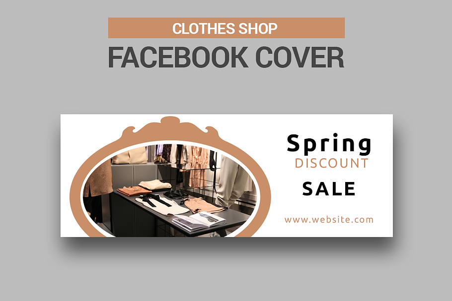 Clothes Shop - Facebook Cover in Facebook Templates - product preview 8
